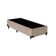 Base Box Blindado Solteiro Extremo Reforçado Homequeen Suede Bege 40x88x188