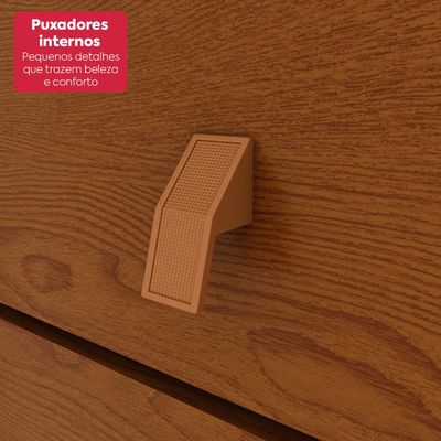 Guarda-Roupa Casal 100% MDF 8 Portas Easy Glow Frassino