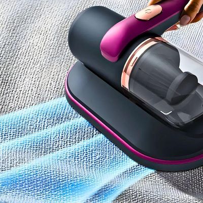 Aspirador Sem Fio Uv Portátil Anti-ácaro Rosa - Bivolt