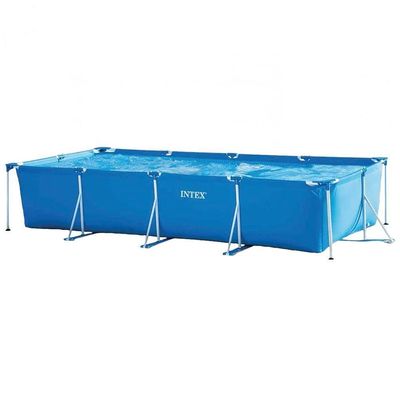 Piscina Estrutural Retangular 7.127 Litros Com Filtro 220v Intex