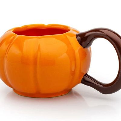 Caneca 3d Abóbora Cerâmica 320ml Broglio Laranja