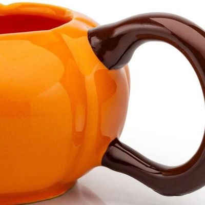Caneca 3d Abóbora Cerâmica 320ml Broglio Laranja