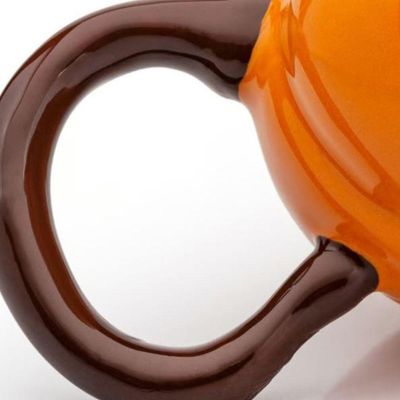 Caneca 3d Abóbora Cerâmica 320ml Broglio Laranja