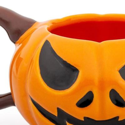 Caneca 3d Abóbora Cerâmica 320ml Broglio Laranja