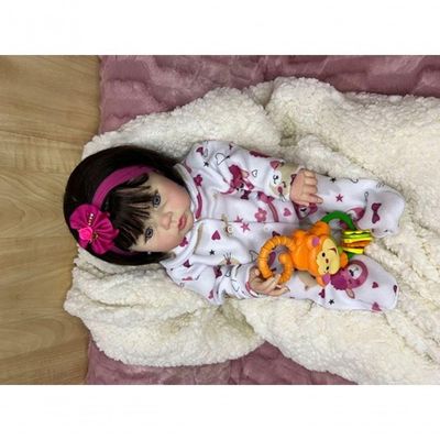 Bebê Reborn Realista - Raven Cabelo Escuro