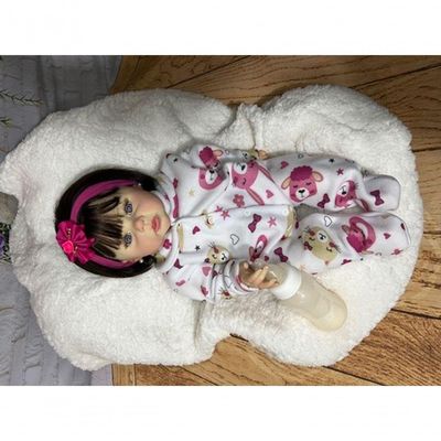 Bebê Reborn Realista - Raven Cabelo Escuro
