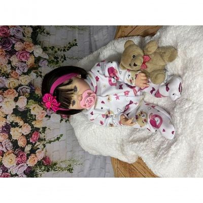 Bebê Reborn Realista - Raven Cabelo Escuro