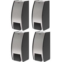 4 Dispensers de Parede para Sabonete Espuma Inox 800ml Brinox Decorline para Banheiro