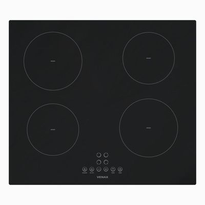 Cooktop De Indução Venax Eclipse 4 Bocas Com Função Turbo Preto - 220V