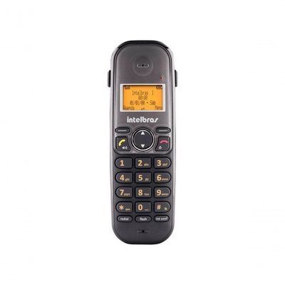 Telefone Sem Fio Digital Intelbras Ts5150 Com Entrada Para 2 Linhas Preto