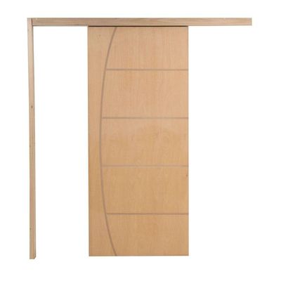 Porta De Correr P- Verniz Frisada Belissima 210x60