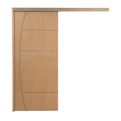 Porta De Correr P- Verniz Frisada Belissima 210x60