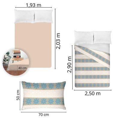 Jogo de Cama King Size 180 Fios Fiori - Maycon (7415)