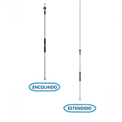Cabo Metálico Extensível 3m Tramontina P- Serrote E Colhedor De Fruta