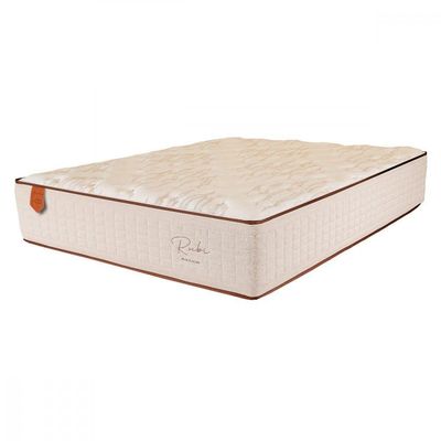 Colchão King Rubi 193x203x32cm Mola Ensacada Bege E Branco