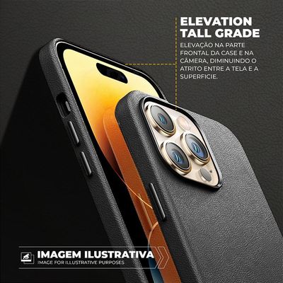Capa para iPhone 14 - Couro Dual Magsafe - Preta - Gshield