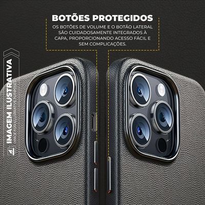 Capa para iPhone 14 - Couro Dual Magsafe - Preta - Gshield