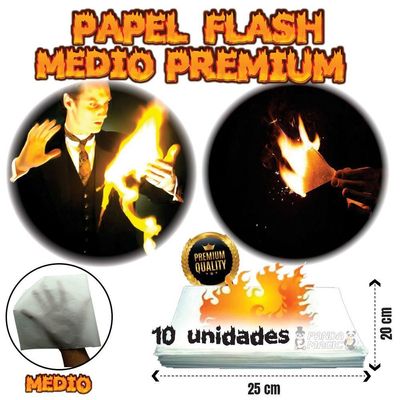 Papel Flash Premium Thin, Medium, Thick 20x25 - 10 Unidades Modelo Medium