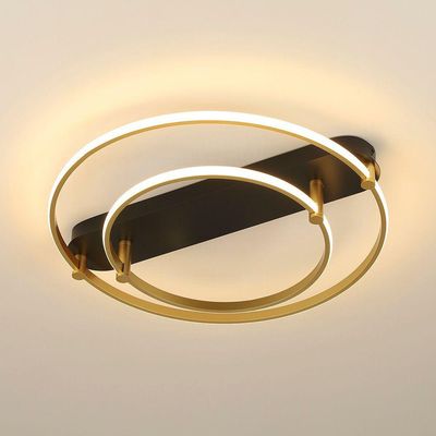 Plafon Skylight Listo 3106s Led Bivolt Preto/dourado