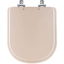 Assento Sanitário Soft Close Vogue Plus Amendoa Para Vaso Deca