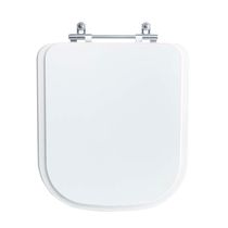 Assento Sanitário Tampa De Vaso Branco Mdf Laqueado Piano Para Bacia Deca
