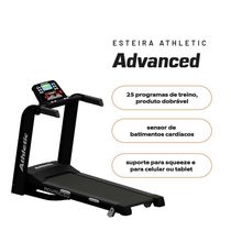 Esteira Elétrica Athletic Advanced 16km/h Suporta 130kg Residencial Dobrável 220V