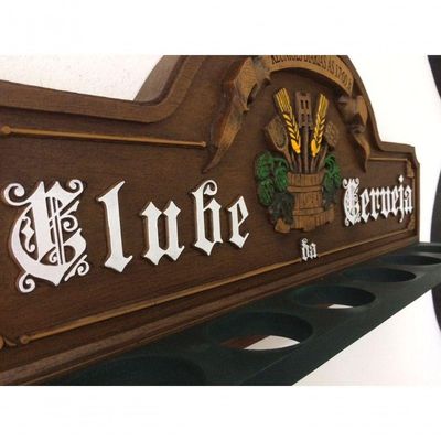 Placa Suporte Copos, Porta-espetos - Clube Da Cerveja