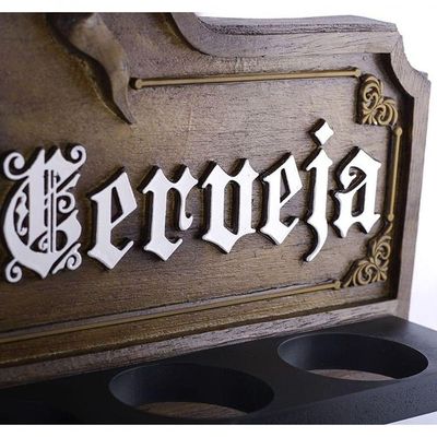 Placa Suporte Copos, Porta-espetos - Clube Da Cerveja