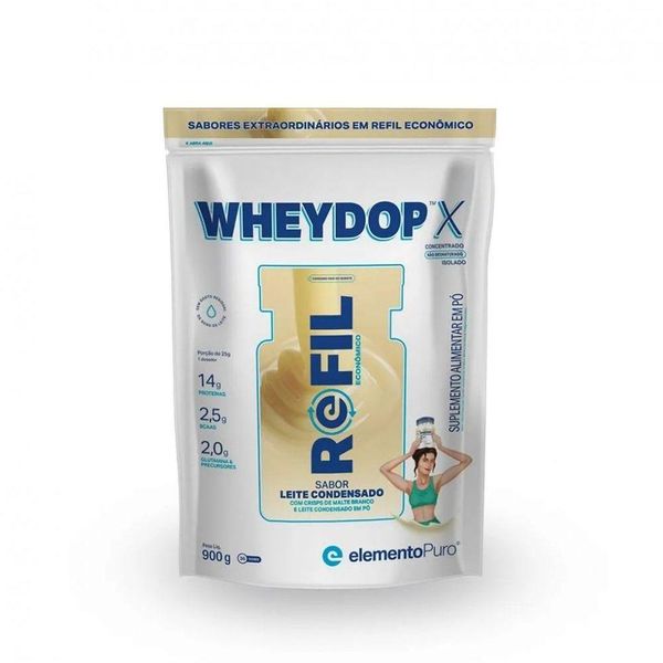 Wheydop-x Refil (900g) - Sabor: Leite Condensado