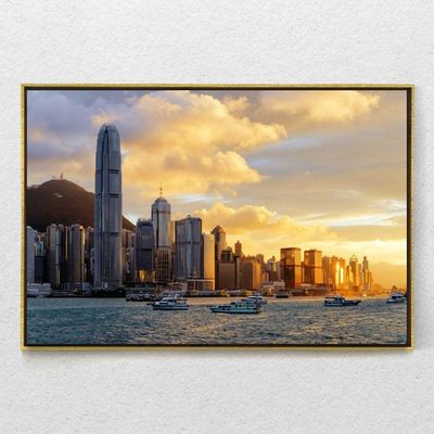 Quadro Decorativo Horizontal Abu Dhabi Com Moldura 80X120