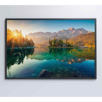 Quadro Sunrise Nos Alpes Alemães Medidas 60x40 Cm Impressão Vidro Acrílico