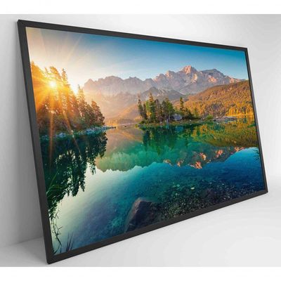 Quadro Sunrise Nos Alpes Alemães Medidas 60x40 Cm Impressão Vidro Acrílico