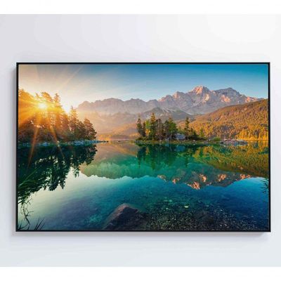 Quadro Sunrise Nos Alpes Alemães Medidas 60x40 Cm Impressão Vidro Acrílico