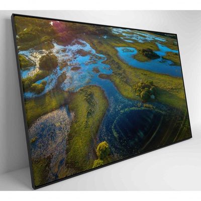 Quadro Lagos Inundadas No Pantanal Medidas 90x60 Cm Impressão Adesivo Fotográfico