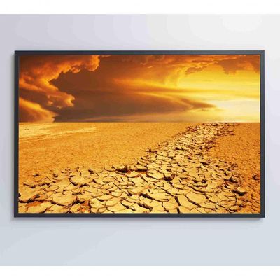 Quadro Por Do Sol No Deserto Medidas 60x40 Cm Impressão Adesivo Fotográfico