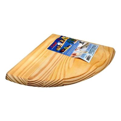 Prateleira De Canto Em Pinus 34Cmx25Cm