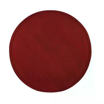 Kit 02 Puff Decorativo Redondo - Vermelho Vermelho