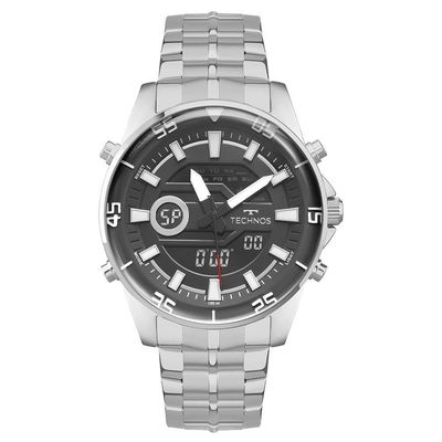 Relógio Technos Masculino Digitech Prata - Ad1388bab/1f Ad1388bab/1f
