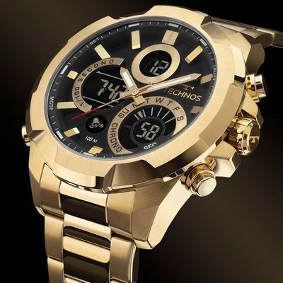 Relógio Technos Masculino Digitech Dourado - W23721aaa/1p W23721aaa/1p