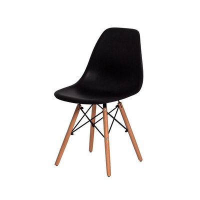 Cadeira Charles Eames Eiffel - Preto Preto