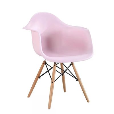 Kit 02 Cadeira Eiffel Com Braço Rosa Rosa