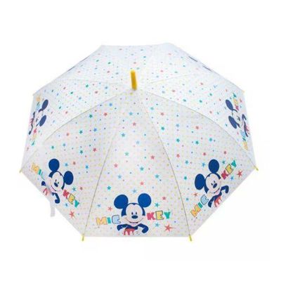 Guarda Chuva Infantil Branco Estrelinhas Mickey Disney