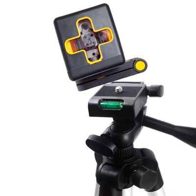 Kit Mini Nível Laser 20m Com Tripé 2 Linhas E Bateria Recarregável