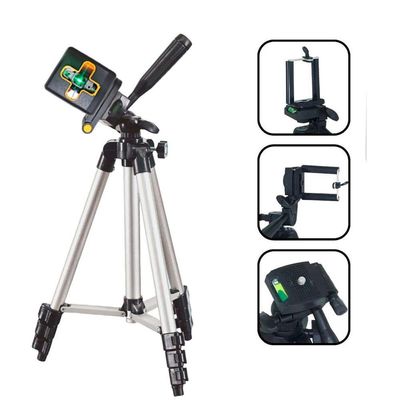 Kit Mini Nível Laser 20m Com Tripé 2 Linhas E Bateria Recarregável