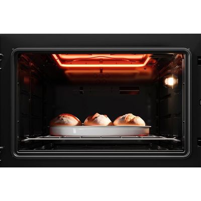 Forno Elétrico De Bancada Mueller Espelhado 50 Litros E 3 Modos De Assar MFB50K Cinza 110V