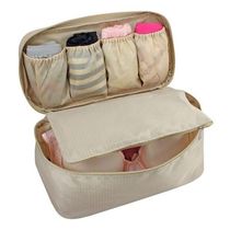 Bolsa Porta Lingerie Estampa Lisa Jacki Design Creme