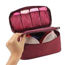 Bolsa Porta Lingerie Estampa Lisa Jacki Design Vermelho Escuro