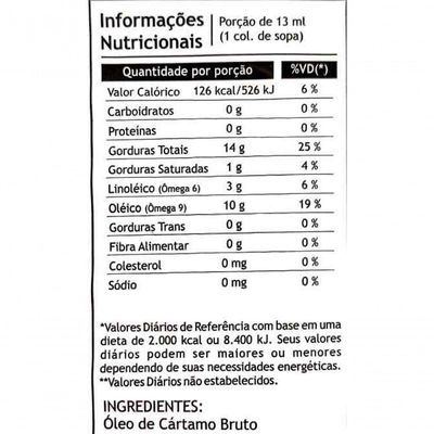 Kit 3 óleo De Cártamo Extra Virgem Pazze 250ml