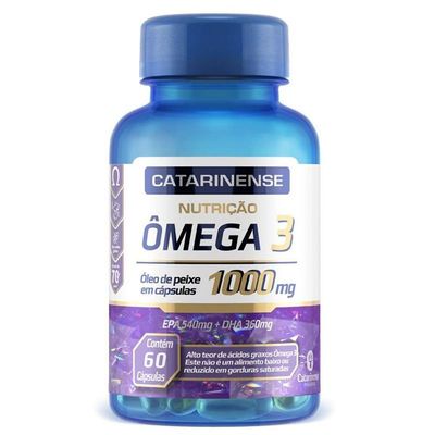 Ômega 3 Epa 540mg Dha 360mg Catarinense 60 Cápsulas