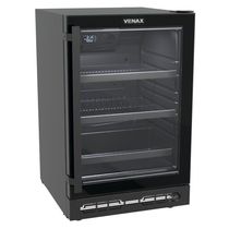Cervejeira Venax Top Light In 100 82L Com Opção De Embutir 34 Garrafas Preto Fosco 220V